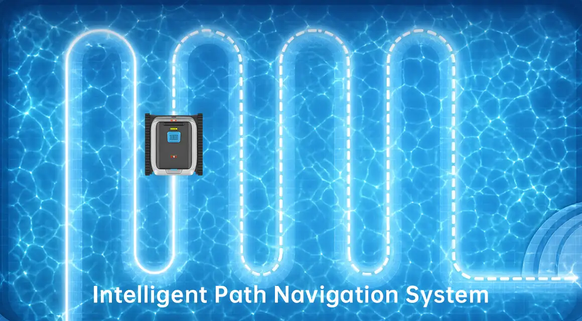 Smart route planning system for robotic pool cleaner ensuring full coverage pool cleaning