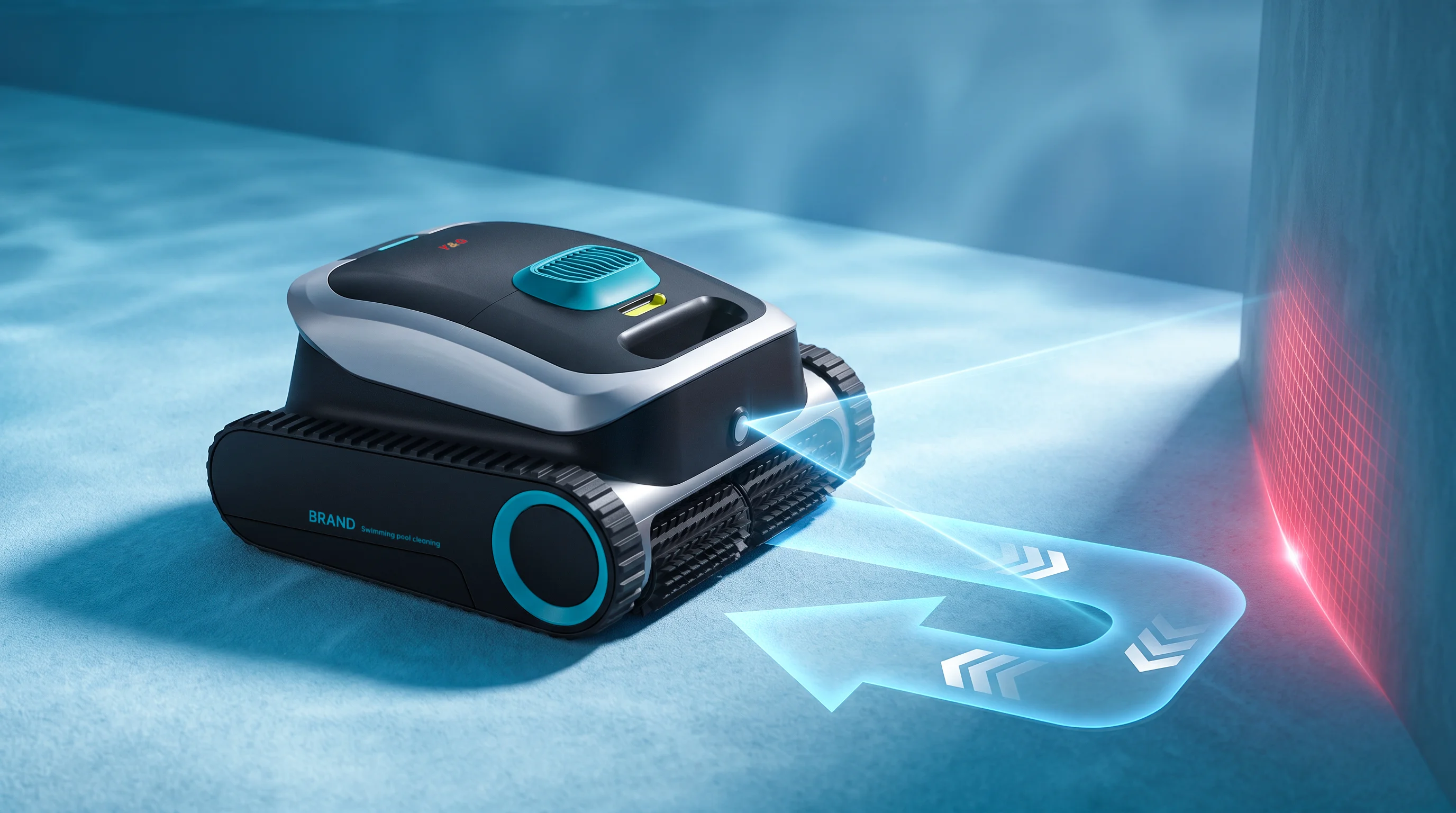 YG-PC02 robotic pool cleaner with underwater obstacle avoidance and path planning technology